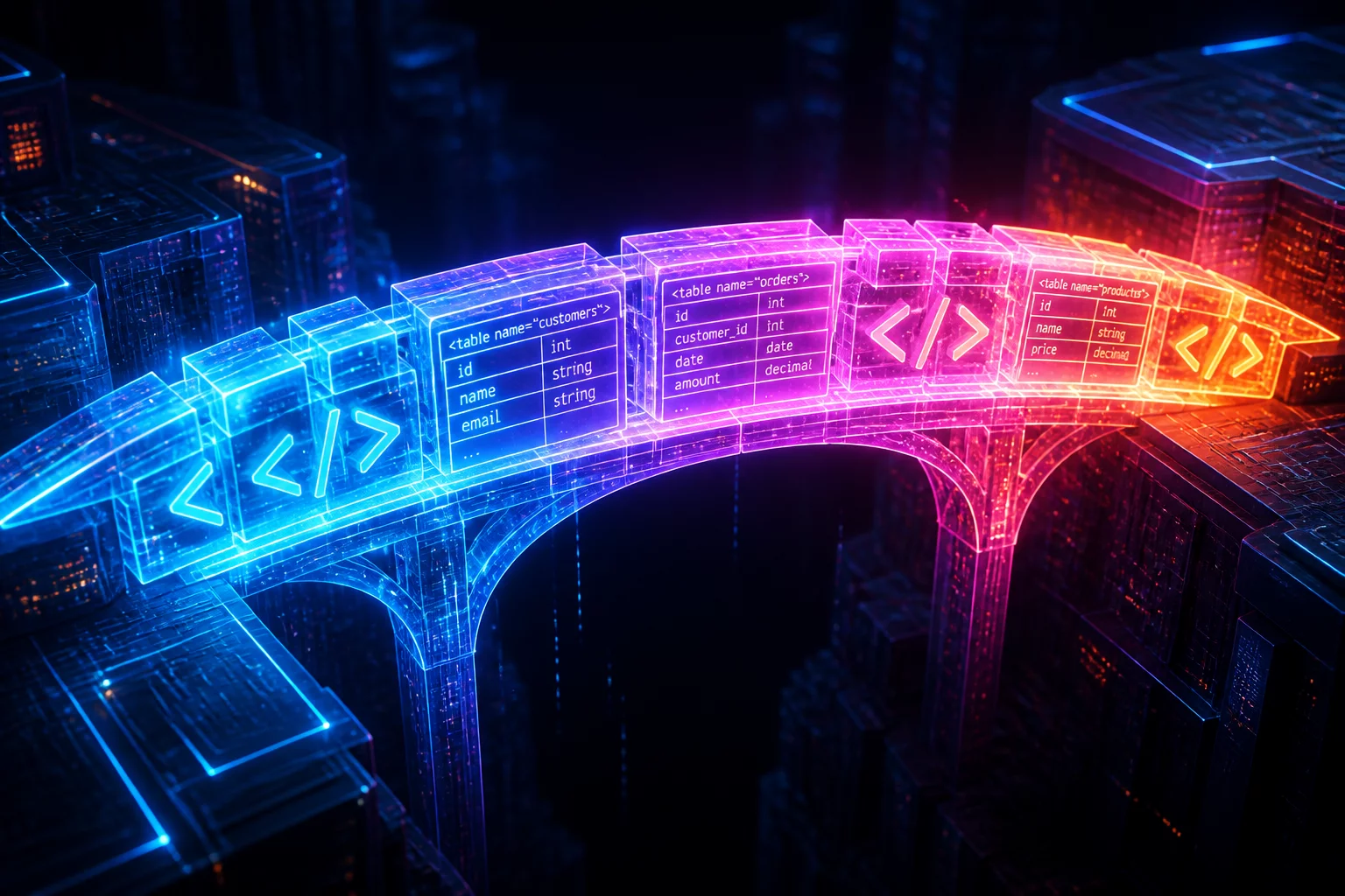 ODBC and XML Import Structures